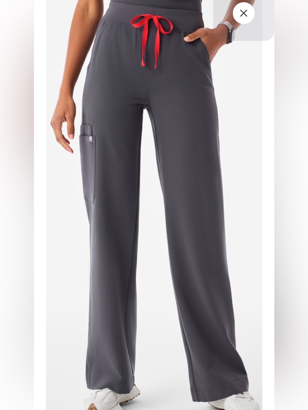 Figs Isabel High rise wide leg scrub pants